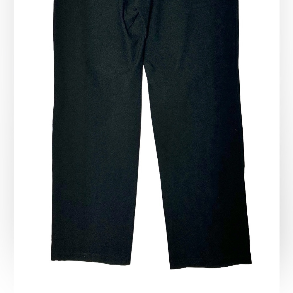 Eileen Fisher Black Washable Stretch Crepe Straight Work Pant with Pockets, SP - Picture 6 of 9